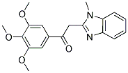 2-(1-METHYL-1H-BENZIMIDAZOL-2-YL)-1-(3,4,5-TRIMETHOXYPHENYL)ETHANONE Struktur