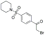 2-BROMO-1-[4-(PIPERIDIN-1-YLSULFONYL)PHENYL]ETHANONE Struktur