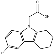 (6-FLUORO-1,2,3,4-TETRAHYDRO-CARBAZOL-9-YL)-ACETIC ACID Struktur