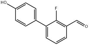 2'-FLUORO-4-HYDROXY[1,1'-BIPHENYL]-3-CARBALDEHYDE Struktur