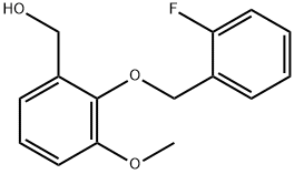 (2-((2-FLUOROBENZYL)OXY)-3-METHOXYPHENYL)METHANOL Struktur