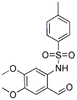 N-(2-FORMYL-4,5-DIMETHOXY-PHENYL)-4-METHYL-BENZENESULFONAMIDE Struktur