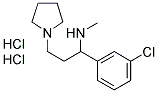 1-PYRROLIDIN-3-(3'-CHLOROPHENYL)-3-METHYLAMINE-PROPANE 2HCL Struktur