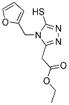 ETHYL [4-(2-FURYLMETHYL)-5-MERCAPTO-4H-1,2,4-TRIAZOL-3-YL]ACETATE Struktur