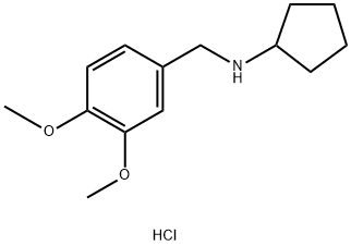 CYCLOPENTYL-(3,4-DIMETHOXY-BENZYL)-AMINEHYDROCHLORIDE Struktur