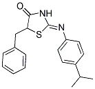 (2Z)-5-BENZYL-2-[(4-ISOPROPYLPHENYL)IMINO]-1,3-THIAZOLIDIN-4-ONE Struktur