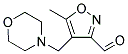 5-METHYL-4-(MORPHOLIN-4-YLMETHYL)ISOXAZOLE-3-CARBALDEHYDE Struktur