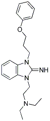 N,N-DIETHYL-2-[2-IMINO-3-(3-PHENOXYPROPYL)-2,3-DIHYDRO-1H-BENZIMIDAZOL-1-YL]-1-ETHANAMINE Struktur