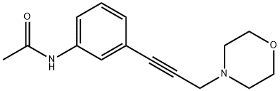 N-[3-(3-MORPHOLINO-1-PROPYNYL)PHENYL]ACETAMIDE Struktur