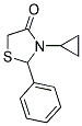 3-CYCLOPROPYL-2-PHENYL-1,3-THIAZOLIDIN-4-ONE Struktur