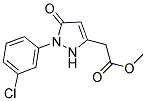 METHYL [1-(3-CHLOROPHENYL)-5-OXO-2,5-DIHYDRO-1H-PYRAZOL-3-YL]ACETATE Struktur