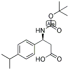 (S)-3-TERT-BUTOXYCARBONYLAMINO-3-(4-ISOPROPYL-PHENYL)-PROPIONIC ACID Struktur