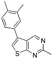 5-(3,4-DIMETHYLPHENYL)-2-METHYLTHIENO[2,3-D]PYRIMIDINE Struktur