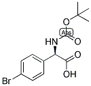 (R)-(4-BROMO-PHENYL)-TERT-BUTOXYCARBONYLAMINO-ACETIC ACID Struktur