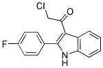 2-CHLORO-1-[2-(4-FLUOROPHENYL)-1H-INDOL-3-YL]ETHANONE Struktur