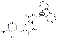 (R)-3-(2,3-DICHLORO-PHENYL)-2-[(9H-FLUOREN-9-YLMETHOXYCARBONYLAMINO)-METHYL]-PROPIONIC ACID Struktur