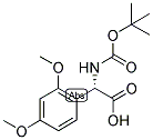 (S)-TERT-BUTOXYCARBONYLAMINO-(2,4-DIMETHOXY-PHENYL)-ACETIC ACID Struktur