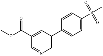 METHYL 5-[4-(METHYLSULFONYL)PHENYL]NICOTINATE Struktur