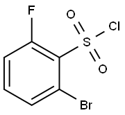 2-BROMO-6-FLUOROBENZENESULPHONYL CHLORIDE Struktur