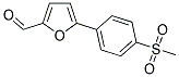 5-[4-(METHYLSULFONYL)PHENYL]-2-FURALDEHYDE Struktur