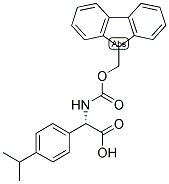 (S)-[(9H-FLUOREN-9-YLMETHOXYCARBONYLAMINO)]-(4-ISOPROPYL-PHENYL)-ACETIC ACID Struktur