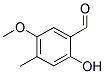 2-HYDROXY-5-METHOXY-4-METHYL-BENZALDEHYDE Struktur