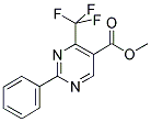 METHYL-2-PHENYL-4-TRIFLUOROMETHYL-5-PYRIMIDINE CARBOXYLATE Struktur