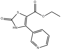 2-OXO-4-PYRIDIN-3-YL-2,3-DIHYDRO-THIAZOLE-5-CARBOXYLIC ACID ETHYL ESTER Struktur