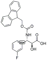 N-FMOC-(2S,3S)-3-AMINO-3-(3-FLUORO-PHENYL)-2-HYDROXY-PROPIONIC ACID Struktur