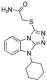 2-(9-CYCLOHEXYL-9H-BENZO[4,5]IMIDAZO[2,1-C][1,2,4]TRIAZOL-3-YLSULFANYL)-ACETAMIDE Struktur