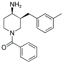 CIS-1-BENZOYL-3-(3-METHYLBENZYL)PIPERIDIN-4-AMINE Struktur