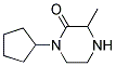 1-CYCLOPENTYL-3-METHYLPIPERAZIN-2-ONE Struktur