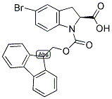 FMOC-(2S)-INDOLINE(5-BR) CARBOXYLIC ACID Struktur