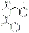 CIS-1-BENZOYL-3-(2-FLUOROBENZYL)PIPERIDIN-4-AMINE Struktur