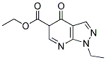 1-ETHYL-4-OXO-4,5-DIHYDRO-1H-PYRAZOLO[3,4B]-PYRIDINE-5-CARBONYLIC ACID ETHYL ESTER Struktur