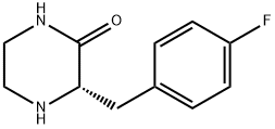 (S)-3-(4-FLUORO-BENZYL)-PIPERAZIN-2-ONE Struktur