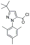 3-TERT-BUTYL-1-(2,4,6-TRIMETHYLPHENYL)-1HPYRAZOLE-5-CARBONYL CHLORIDE Struktur