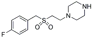 1-[2-(4-FLUORO-PHENYLMETHANESULFONYL)-ETHYL]-PIPERAZINE Struktur