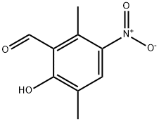 2-HYDROXY-3,6-DIMETHYL-5-NITRO-BENZALDEHYDE Struktur