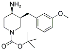 TERT-BUTYL CIS-4-AMINO-3-(3-METHOXYBENZYL)PIPERIDINE-1-CARBOXYLATE Struktur