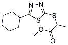 METHYL 2-[(5-CYCLOHEXYL-1,3,4-THIADIAZOL-2-YL)SULFANYL]PROPANOATE Struktur