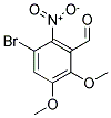 3-BROMO-5,6-DIMETHOXY-2-NITRO-BENZALDEHYDE Struktur