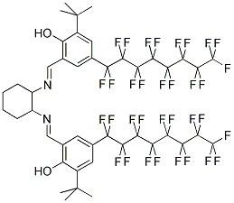 1,2-CYCLOHEXANEDIAMINO-N,N'-BIS[3-T-BUTYL-5-(PERFLUOROOCTYL)SALICYLIDENE] Struktur