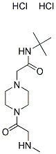 N-(TERT-BUTYL)-2-[4-[(METHYLAMINO)ACETYL]PIPERAZIN-1-YL]ACETAMIDE DIHYDROCHLORIDE Struktur