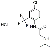 N-[4-CHLORO-2-(TRIFLUOROMETHYL)PHENYL]-2-(ISOPROPYLAMINO)ACETAMIDE HYDROCHLORIDE Struktur