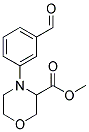 4-(3-FORMYL-PHENYL)-MORPHOLINE-3-CARBOXYLIC ACID METHYL ESTER Struktur