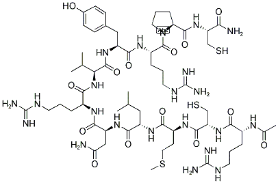 AC-D-ARG-CYS-MET-LEU-ASN-ARG-VAL-TYR-ARG-PRO-CYS-NH2 Struktur