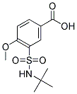 3-[(TERT-BUTYLAMINO)SULFONYL]-4-METHOXYBENZOIC ACID Struktur