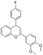 2-(3,4-DIMETHOXYPHENYL)-4-(4-FLUOROPHENYL)-4H-CHROMENE Struktur