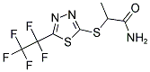 2-([5-(1,1,2,2,2-PENTAFLUOROETHYL)-1,3,4-THIADIAZOL-2-YL]SULFANYL)PROPANAMIDE Struktur